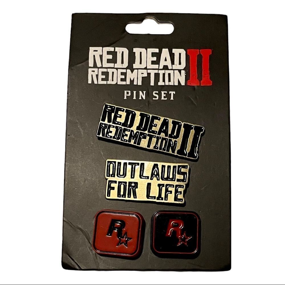 Rockstar Games Red Dead Redemption 2 Metal Pin Set 2 pc Outlaws